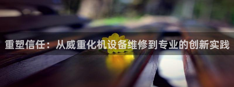辉达娱乐广东11选5：重塑信任：从威重化机设备维修到专业的创