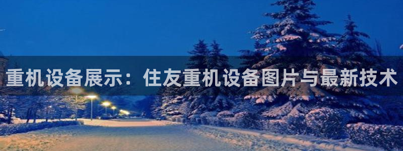专业辉达娱乐官方网址：重机设备展示：住友重机设备图片与最新技