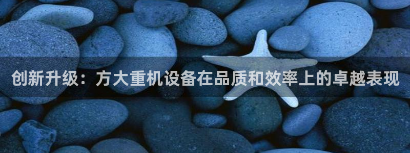 辉达娱乐最新现状：创新升级：方大重机设备在品质和效率上的卓越