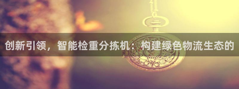 辉达娱乐珈75775：创新引领，智能检重分拣机：构建绿色物流