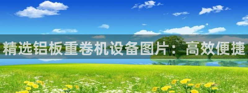 代理辉达娱乐：精选铝板重卷机设备图片：高效便捷