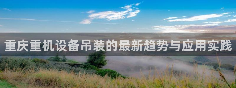 辉达平台官网电话：重庆重机设备吊装的最新趋势与应用实践