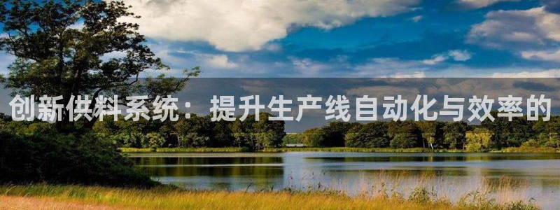 辉达娱乐分红：创新供料系统：提升生产线自动化与效率的